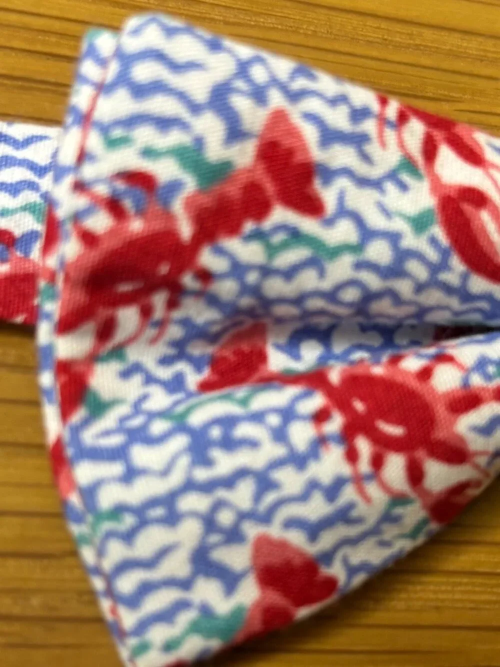 IZOD Boys Lobster Wave Clip-On Bow Tie NWT 100% Cotton Novelty Print